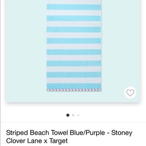 Striped beach towel blue/purple - Stoney Clover Lane x Target